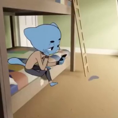 animated, anthro, cartoon network, character, gumball (character), gumball watterson, humanoid, incest, interspecies, mother, mother and son, nicole watterson, original character, son, sound