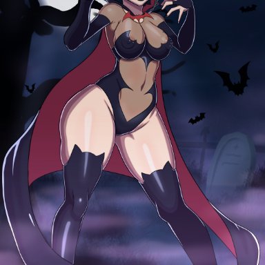 1girls, absurd res, big breasts, black hair, boruto: naruto next generations, breasts, cape, costume, eye contact, female, glasses, halloween, high heel boots, high resolution, looking at viewer