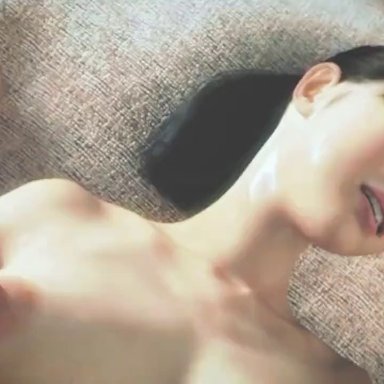 1boy, 1girls, 3d, animated, asian, asian female, big breasts, black hair, breasts, busty, grope, groping, ksocrates4, photorealism, sawamura haruka