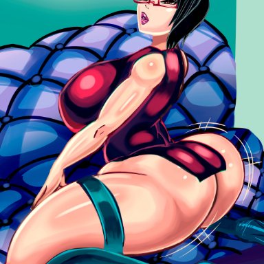 1girls, anime, ass, big ass, big breasts, boruto: naruto next generations, breasts, female, huge ass, huge breasts, large ass, large breasts, latex, magentapeel, milf