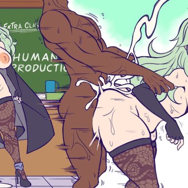 1girls, 2koma, 3boys, after sex, after vaginal, ahe gao, ahegao, ass, bent over, big breasts, blush, bouncing breasts, breasts, byleth (fire emblem), byleth (fire emblem) (female)
