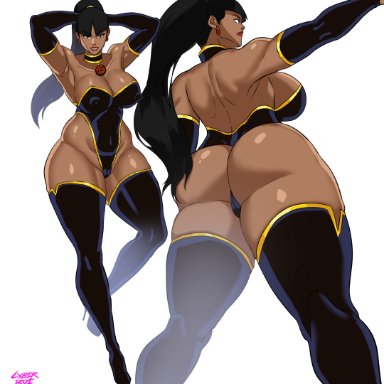 1girls, ass, big ass, big breasts, big butt, breasts, crime syndicate, crisis on two earths, cyberboi, dark-skinned female, dc, female, justice league, large ass, large breasts