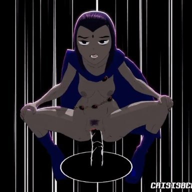 1girls, 3d, 3d (artwork), animated, belt, breasts, clothed, clothing, crisisbeat, dc comics, demon girl, female, female masturbation, female only, footwear