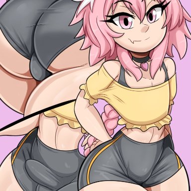 1boy, ass, astolfo (fate), big ass, bmayneart, bulge, erection under clothes, fate/apocrypha, fate (series), femboy, girly, huge ass, looking at viewer, male, male only