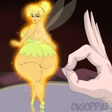 1girls, ass, big ass, blonde hair, breasts, clothed, clothing, dat ass, digital media (artwork), disney, fairy, female, hair, hi res, huge ass