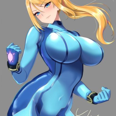 big ass, big breasts, blonde hair, cute, kawaii, metroid, nintendo, samus aran, sexy, yucky, zero suit, zero suit samus