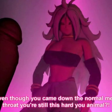 3d, android 21, animated, big breasts, blowjob, bouncing breasts, comedy, cowgirl position, cum, cum drip, cum in mouth, cum in pussy, cum inside, cum swallow, deepthroat