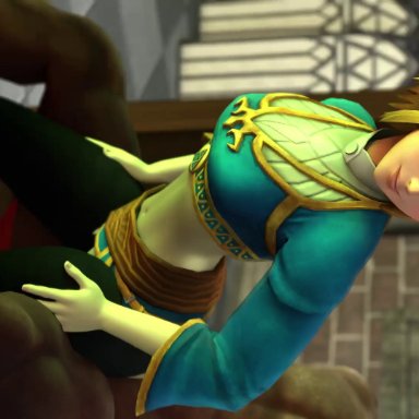 3d, animated, breath of the wild, dark-skinned male, ganondorf, kishi, moaning, mp4, nintendo, no sound, princess zelda, sex, the legend of zelda, video, webm