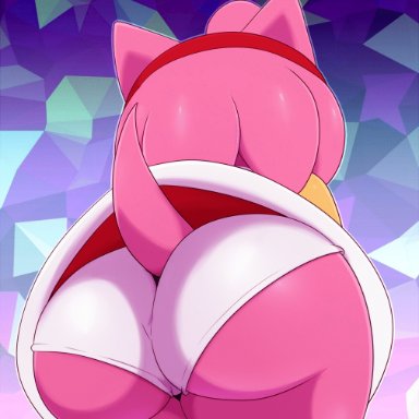 accessory, amy rose, animated, animated, animated, anthro, ass, ass, bent over, big ass, big butt, bigdon1992, boots, boots only, clothed