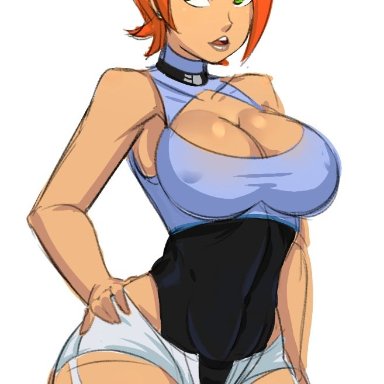 1girls, ben 10, big breasts, breasts, cartoon network, choker, cleavage, clothing, curvaceous, curvy, curvy figure, donchibi, female, female focus, female only