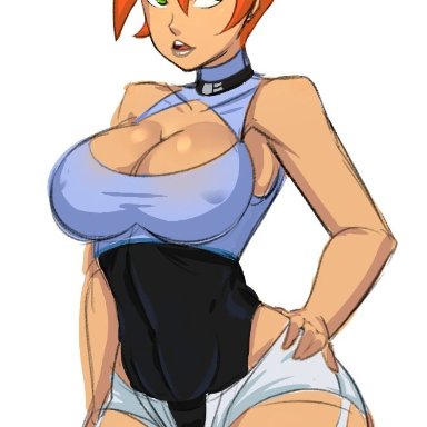 1girls, ben 10, big breasts, breasts, cartoon network, choker, cleavage, clothing, curvaceous, curvy, curvy figure, donchibi, female, female focus, female only