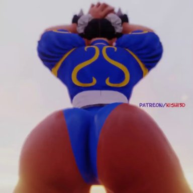 animated, arms up, ass, ass shake, big ass, butt smother, chun-li, comedy, curvy, dark souls, facesitting, facesitting pov, female, female only, first person view