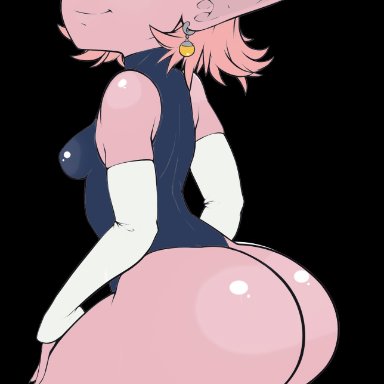 1girls, ass, black eyes, blush, captainjerkpants, chronoa, core person, dat ass, dragon ball, dragon ball heroes, dragon ball xenoverse, drawn, female, goddess, high heels