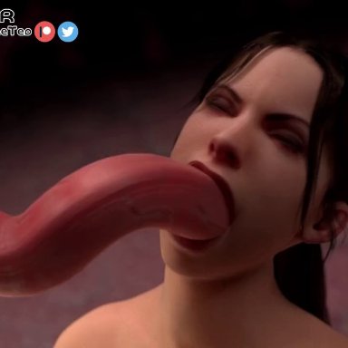 1girls, 3d, 3d animation, animated, anus, ass, blender, blowjob, breasts, brown hair, clitoral stimulation, closed eyes, cum, cum drip, cum in mouth