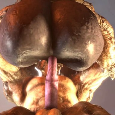 3d, all the way to the base, animated, ass, deathclaw, fallout, halo (series), held up, kasdaq, large ass, large penis, muscular, no sound, sangheili, sex