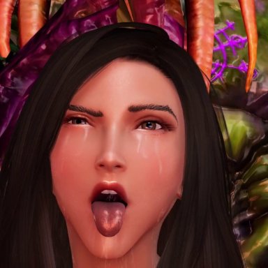 1girls, 3d, ahegao, animated, belly inflation, brown eyes, covered in cum, creature, cthulhu, cthulhu mythos, cum inflation, female, hardcore, huge cock, long hair