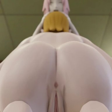 1futa, 1girls, 3d, age difference, animated, anus, ass, ass focus, big ass, duo, fellatio, female, from below, futa on female, futa with female