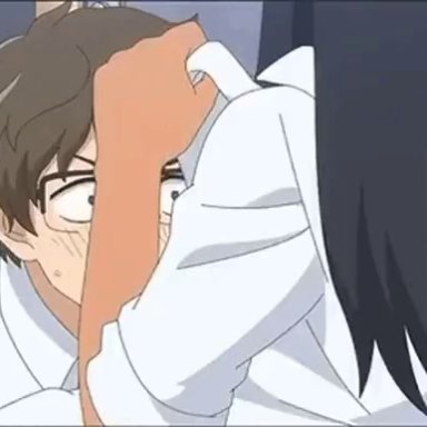 1boy, 1girls, blushing, color, colored, edit, flashing, hayase nagatoro, naoto hachioji (senpai), no sound, please don't bully me, nagatoro, subtitled, tagme, unknown artist, video