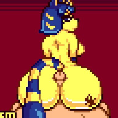 :<, animal crossing, animated, ankha, ankha (animal crossing), annoyed, ass, ass focus, ass job, back view, backboob, backsack, big ass, big butt, blue eyes