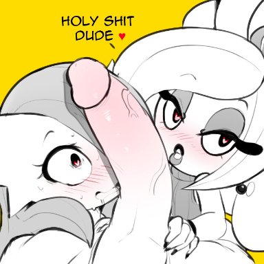 <3 eyes, big penis, blush, bodily fluids, drooling, duo focus, english text, female, first person view, gardevoir, genitals, group, heart, heart after text, hi res