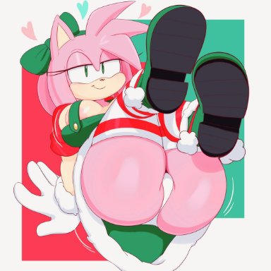 amy rose, hedgehog, jinu, panties, pink fur, pink hair, sonic (series)