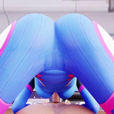 16:9 aspect ratio, 1boy, 1girls, 3d, 5:4 aspect ratio, 69, 69 position, animated, blue eyes, breasts, clothing, d, d.va, deepthroat, extremely large filesize