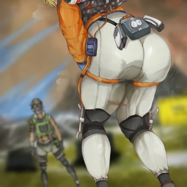 apex legends, ass, ass expansion, ass focus, growing, growth, heavy breathing, horny, horny female, octane (apex legends), orgasm, pussy juice, pussy juice drip, pussy juice stain, pussy juice string