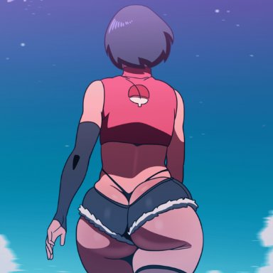 1girls, animated, ass, back view, big ass, big butt, boruto: naruto next generations, butt, d-art, dat ass, fat ass, female, female only, gif, large ass