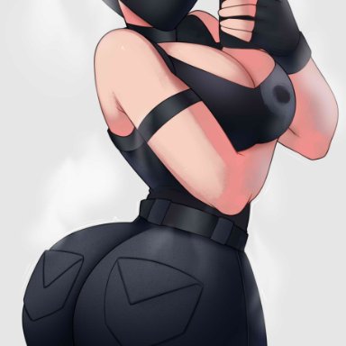 ahe gao, ass, big ass, big breasts, big butt, breasts, cap, clothed, face mask, fortnite, fortnite: battle royale, hat, headhunter (fortnite), heart, huge ass