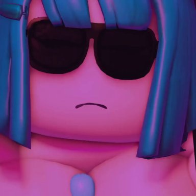 roblox, robloxian, bensenrr34, anal, ass, ass focus, assjob, black hat, boobjob, glasses, half naked, hat, paizuri, restrained, short hair