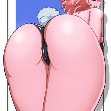 my hero academia, mina ashido, greatm8, 1girls, bunny ears, bunny girl, bunnysuit, female, female only, solo, thick thighs, wide hips, 3d, source filmmaker