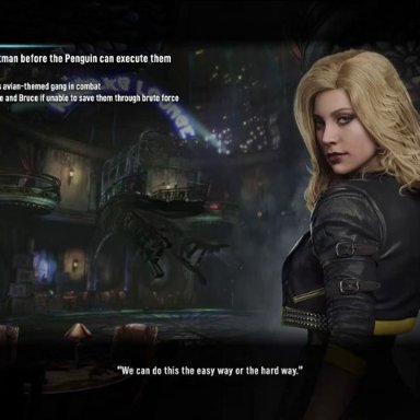 batman: arkham knight, dc, dc comics, injustice 2, black canary, dinah lance, leeterr, thermalobject99, 1boy, 1girls, blonde hair, blowjob, deepthroat, fellatio, oral