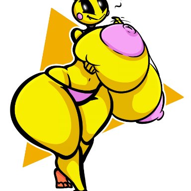five nights at freddy's, chica (fnaf), toy chica (fnaf), puffylover1, 1girls, 3 toes, 4 fingers, anthro, anthro only, anthrofied, areola, areolae, ass, avian, avian humanoid