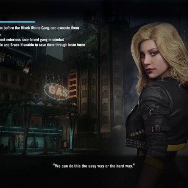 batman: arkham knight, dc, dc comics, injustice 2, black canary, dinah lance, leeterr, thermalobject99, 1boy, 1girls, blonde hair, blowjob, deepthroat, fellatio, oral