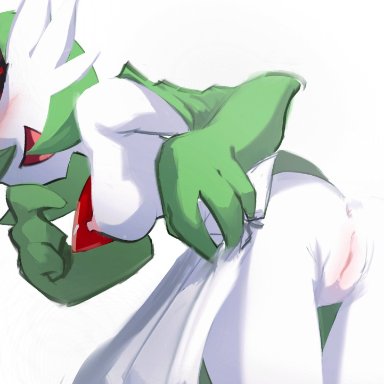 nintendo, pokemon, pokemon rse, female gardevoir, gardevoir, pok&#233;mon (species), awkwardlytrashy, 1girls, anus, ass, breasts, female, female only, genitals, humanoid