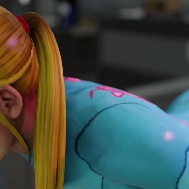 mario (series), metroid, nintendo, mario, samus, samus aran, zero suit samus, kishi, ass kiss, ass lick, ass licking, ass on face, ass worship, bimbo, clothed