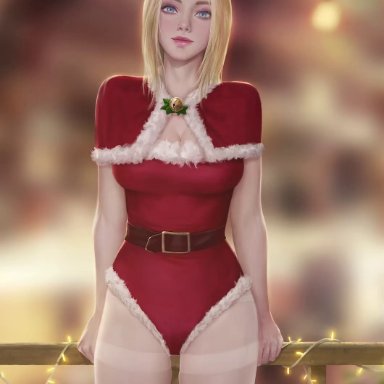 christmas, league of legends, luxanna crownguard, firolian, after gangbang, after sex, before and after, body writing, christmas outfit, cum, female, female focus, impregnation, pregnancy test, pregnant