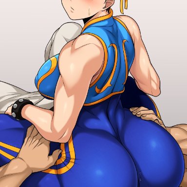 chun-li, ryu (street fighter), jmg, anilingus, ass on face, big ass, facesitting, sitting on face