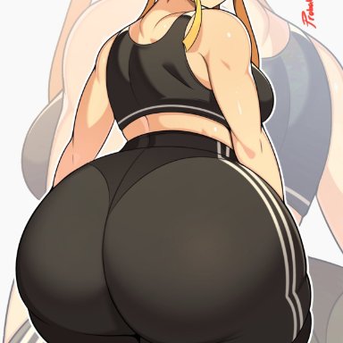 street fighter, chun-li, probablynoon, 1girls, ass, big ass, big butt, brown eyes, brown hair, bubble ass, bubble butt, butt, dat ass, fat ass, female