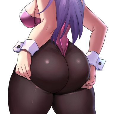 neptunia (series), nepgear, ytrall, 1girls, ass, back, back view, big ass, big breasts, breasts, bunny ears, bunny girl, bunnysuit, female, female only