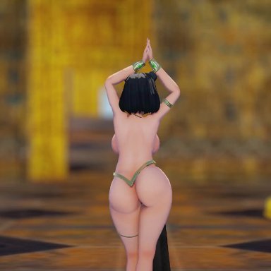 ankha ride (minus8), rwby, blake belladonna, kali belladonna, jic jic, 2girls, big ass, big breasts, black hair, bubble butt, dance, dancing, hips, looking at viewer, milf