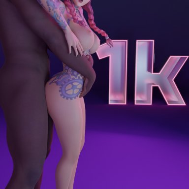 fortnite, fortnite: battle royale, fortnite: save the world, twitter, jules (fortnite), goodgameporn1, big ass, big breasts, big butt, big penis, dark-skinned male, follower celebration, followers, twitter username