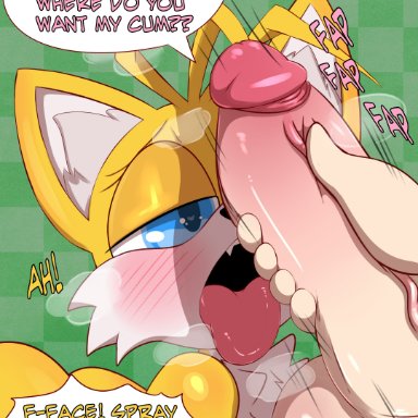 sega, sonic (series), sonic the hedgehog (series), amy rose, tails, saurian (artist), balls, canid, canine, female, fox, futa on male, futanari, genitals, male