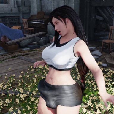 final fantasy, final fantasy vii, tifa lockhart, milkygirls, 1futa, balls under clothes, big balls, big breasts, big bulge, big penis, breast expansion, breast growth, breasts, breasts bigger than head, bulge