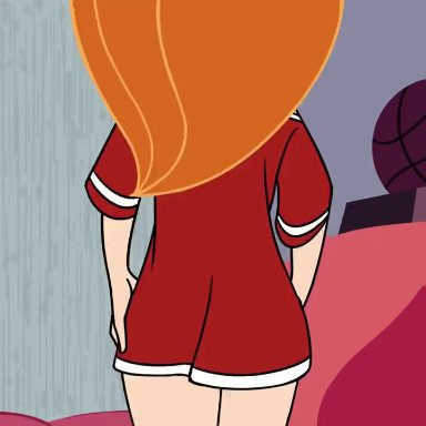 kim possible, kimberly ann possible, saro, 1girls, anal, ass, breasts, buttplug, clothing, dance, female, female only, large ass, light-skinned female, light skin