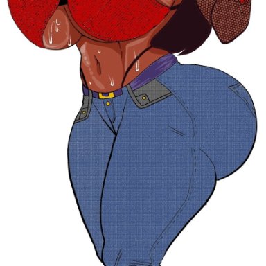 steven universe, connie maheswaran, doompypomp, big ass, big breasts, big butt, big hips, big thighs, bimbo, cleavage, dark-skinned female, dark skin, female, female focus, female only