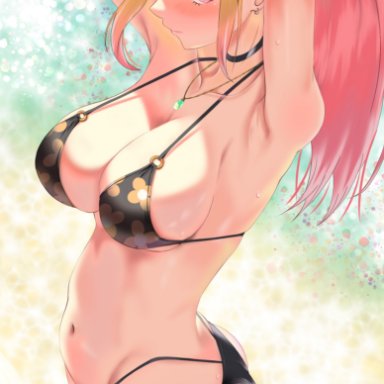 sono bisque doll wa koi wo suru, kitagawa marin, alternate costume, breasts, female, official alternate costume, solo, solo female, solo focus, swimsuit, woopoogoo, tagme