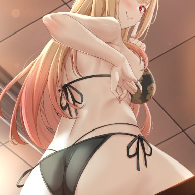 sono bisque doll wa koi wo suru, kitagawa marin, kuutamo, alternate costume, ass, female, official alternate costume, sideboob, solo, swimsuit, tagme