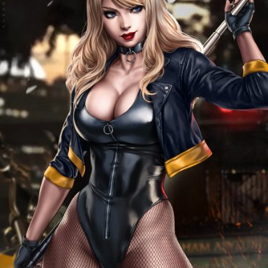 dc, dc comics, green arrow (series), injustice 2, black canary, dinah lance, dandon fuga, athletic, athletic female, big ass, big breasts, big butt, blonde hair, blue eyes, breasts