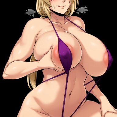 boruto: naruto next generations, naruto, naruto (classic), naruto (series), naruto shippuden, tsunade, jmg, big breasts, big thighs, bikini, ponytail, yellow hair